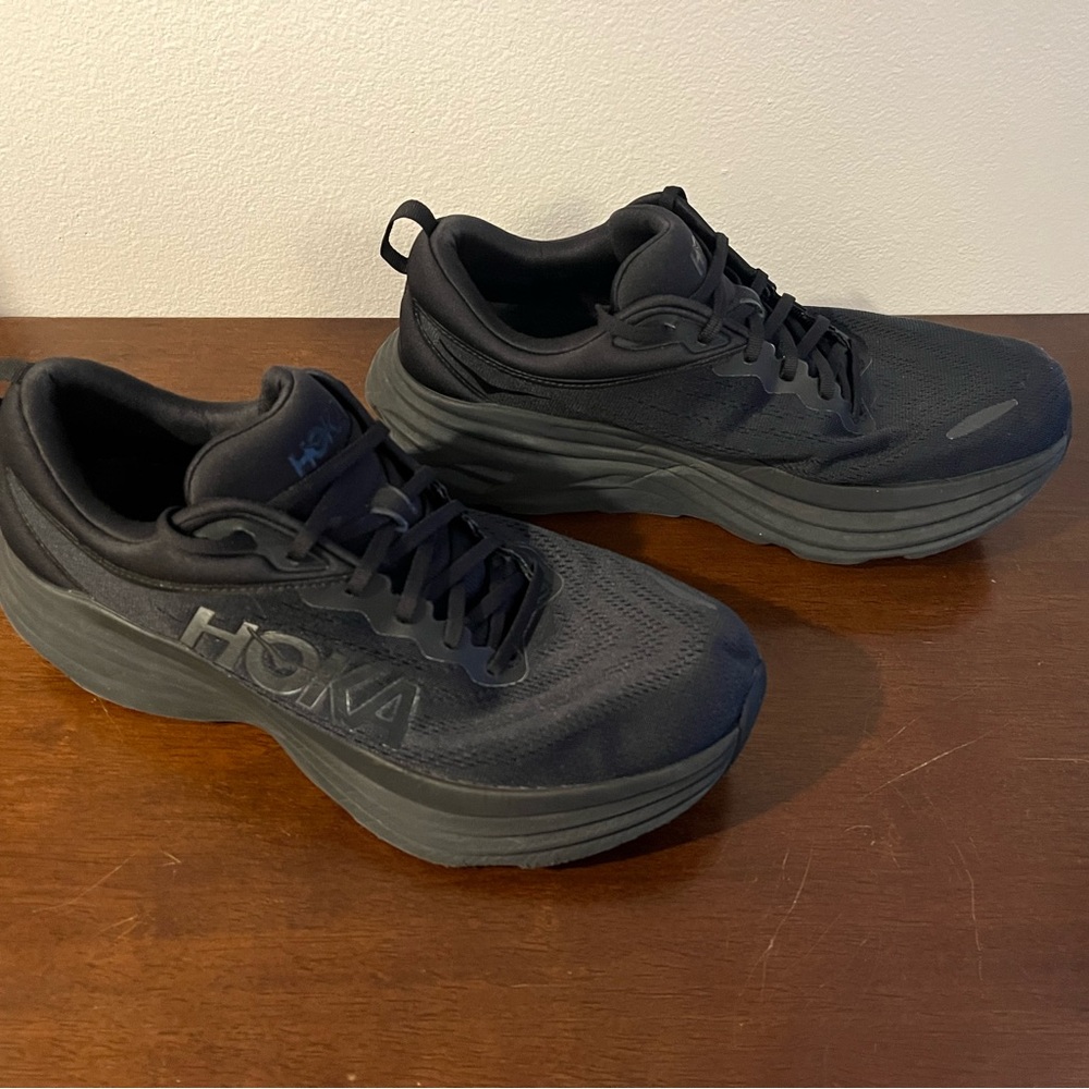 Hoka All-Black Bondi 8, 13 2E